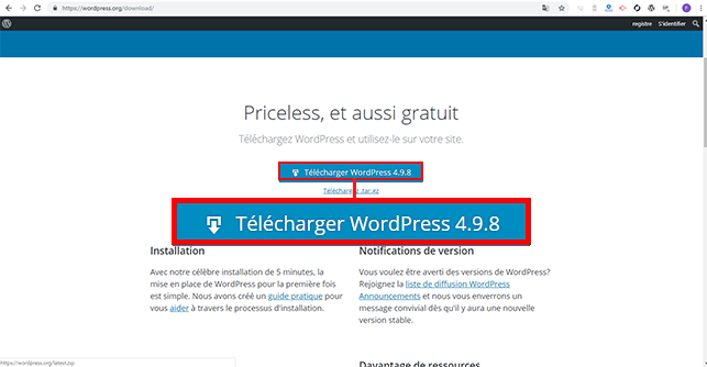 installer WordPress sur cPanel